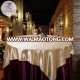 2019 Guangzhou Linen 100% Polyester Fabric Banquet Wedding Square Smooth Table Cloth Home Jacquard Custom Round Tablecloth