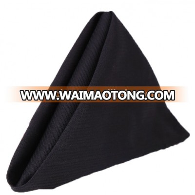 Wholesale Custom Color Restaurant Square 100 Cotton Black Napkin