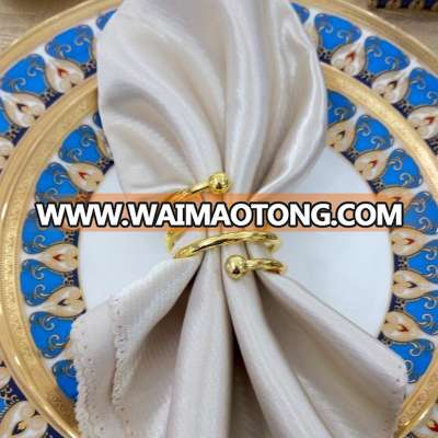 Wholesale Dinner Table Decorations Gold Napkin Ring