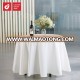 Eco-friendly 100% Cotton Jacquard Crochet Decorative Banquet Round Table Cloth With White Lace For Party Decoration